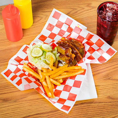 Cupcake Checkerboard Printed Greaseproof Paper